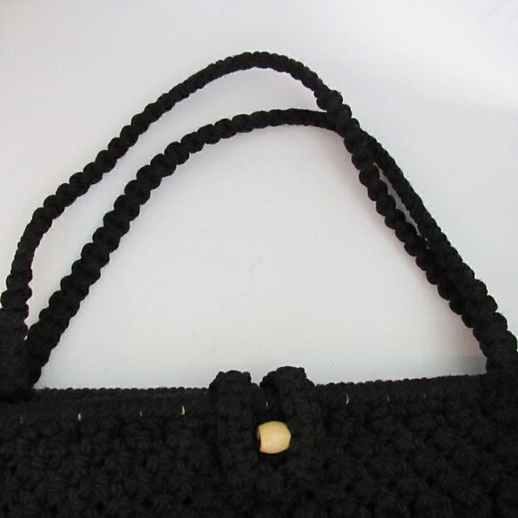 Vintage Handmade Macrame Purse - Picture 7 of 7